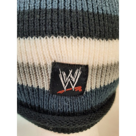 WWE JOHN CENA UNDERTAKER KOFI KINGSTON Striped Knitted Boys Cap Winter Beanie - Picture 6 of 13